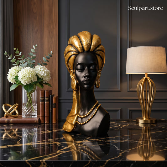 𝐋𝐮𝐱𝐮𝐫𝐲 𝐀𝐟𝐫𝐢𝐜𝐚𝐧 𝐋𝐚𝐝𝐲 𝐁𝐮𝐬𝐭 𝐒𝐭𝐚𝐭𝐮𝐞 – 𝐄𝐥𝐞𝐠𝐚𝐧𝐭 𝐇𝐨𝐦𝐞 𝐃é𝐜𝐨𝐫 𝐒𝐡𝐨𝐰𝐩𝐢𝐞𝐜𝐞