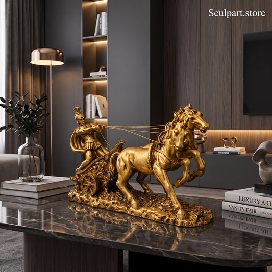 𝐋𝐮𝐱𝐮𝐫𝐲 𝐆𝐨𝐥𝐝𝐞𝐧 𝐑𝐨𝐦𝐚𝐧 𝐂𝐡𝐚𝐫𝐢𝐨𝐭 𝐒𝐭𝐚𝐭𝐮𝐞
Premium Home Decor